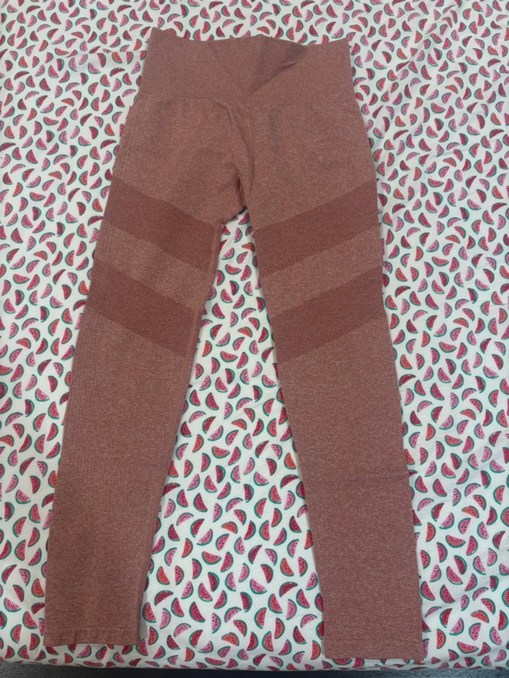 Seamless Rust-Red High-Waist Leggings